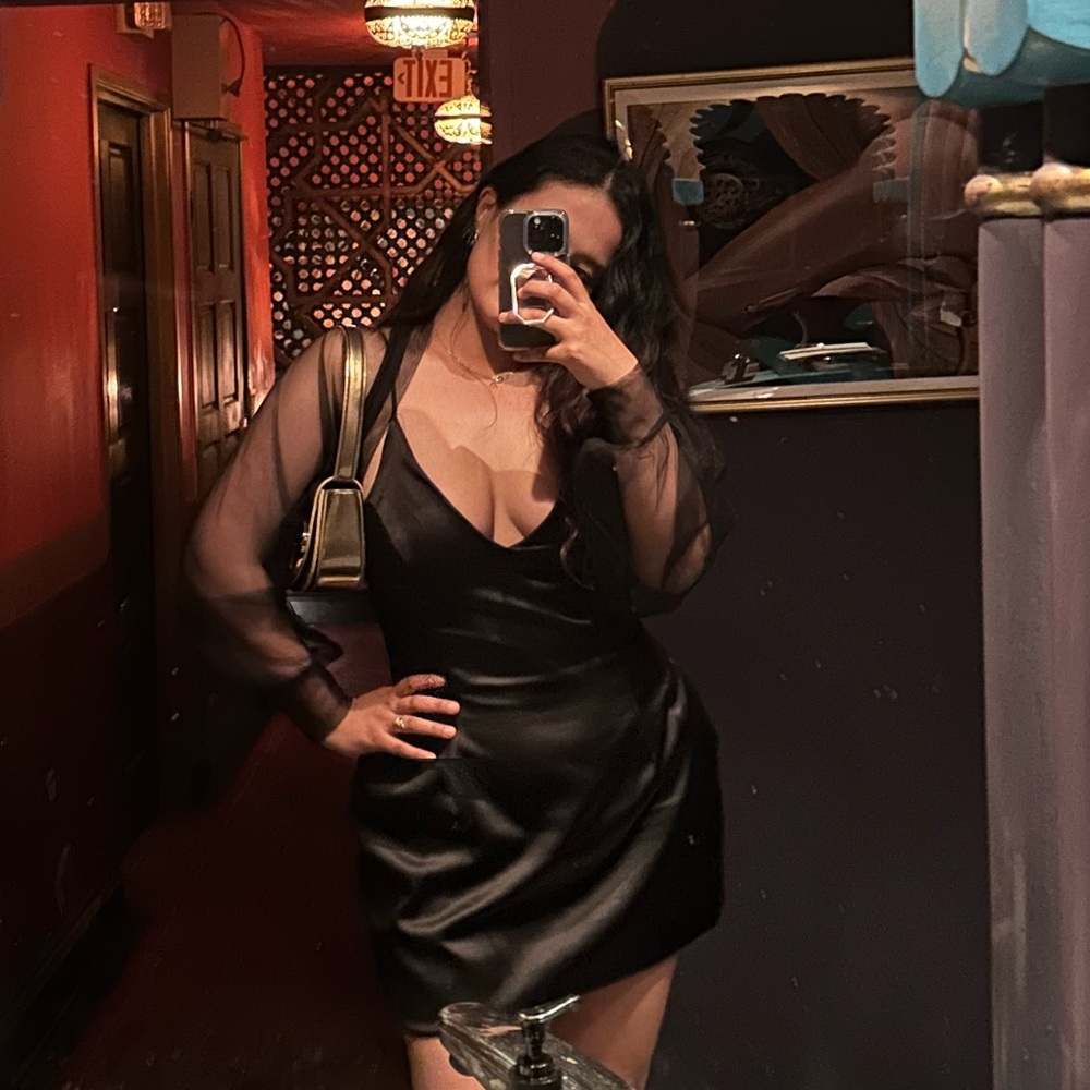 Lux Black Satin Fabric